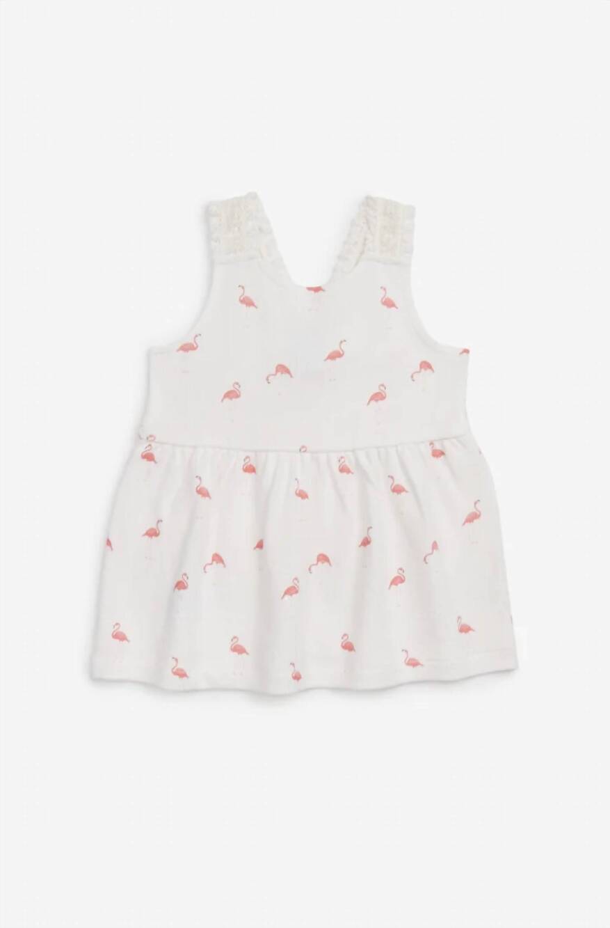 NEW SPLENDID girls fun dress in flamingo print